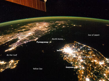 Северна Корея е невидима в Космоса