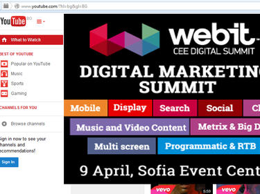 YouTube с българска версия! Горещи новини от Webit CEE Digital Summit