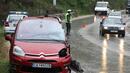 ТИР отнесе кола край Велико Търново