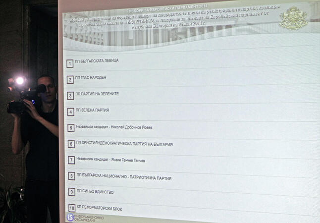 Ясно е коя партия с кой номер е в бюлетината за евровота