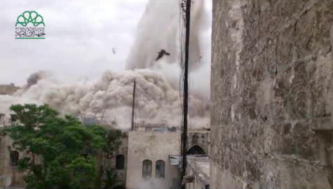 Мощна експлозия в сирийския град Алепо разруши хотел и няколко сгради