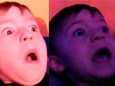 Реакцията на дете, което гледа за първи път кеч (ВИДЕО)