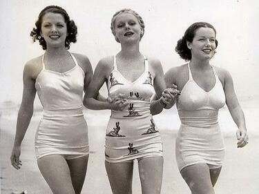 Ретро красавици от 20-те години на XX век по бански (СНИМКИ)
