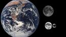 <p>Земята и Луната в сравнение с Плутон и спътника му Харон.</p>