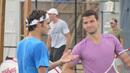 Григор Димитров и Федерер тренират и се забавляват в Торонто