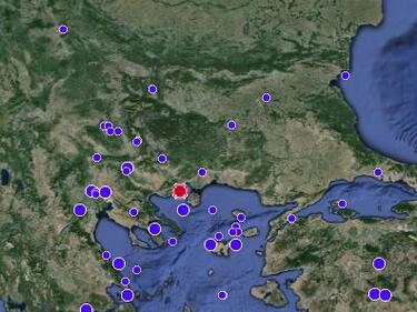 Слабо земетресение е регистрирано на 80 км от Смолян