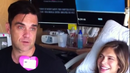 Роби Уилямс залива мрежата с клипове, докато жена му се готви да ражда (ВИДЕО)