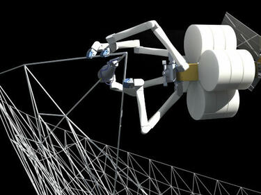 Роботи паяци ще строят орбитални и планетни станции