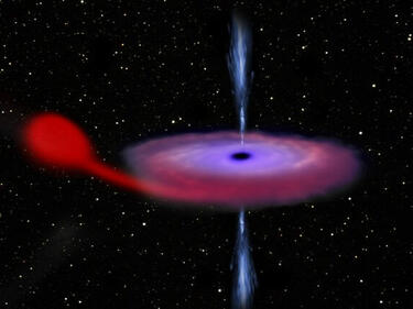 Черна дупка чудовище се пробуди в нашата галактика