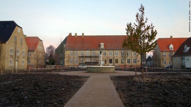  
Дания:  Christiansfeld, a Moravian Church settlement.