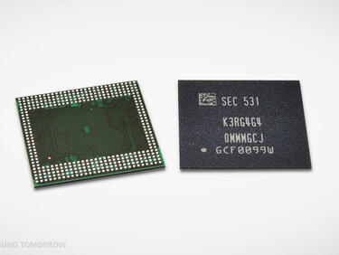 Samsung с първия в индустрията 12 гигабайтова LPDDR4 DRAM чип