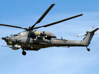 Руски боен хеликоптер се е разбил в Сирия