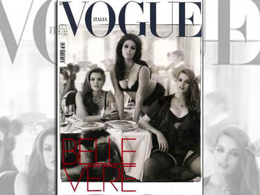 Италианският Vogue заложи на закръглените дами 