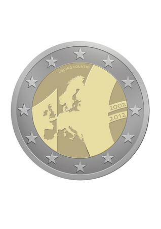 Специална монета за 10-та годишнина на еврото
