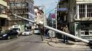 Електрически стълб се сгромоляса на „Раковска“ в София (СНИМКИ)