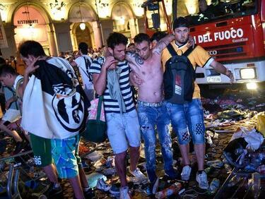 Близо 600 ранени в Торино по време на финала на Шампионската лига (ВИДЕО/СНИМКИ)
