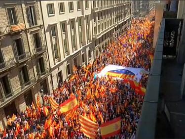 И снощи в Барселона не мина без протести