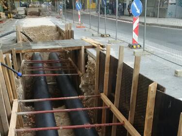Нови тръби за парно и топла вода в пловдивския район "Северен"
