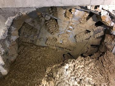 Авария със строежа на метрото в София