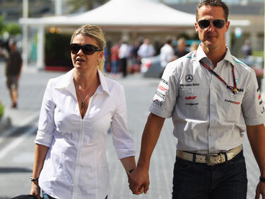 Жената на Шумахер намекна за сериозно подобрение на легендата