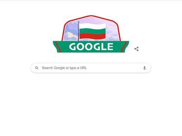 Google в бяло, зелено и червено днес