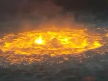 Мексиканският залив е обгърнат в пламъци след теч от газопровод 
