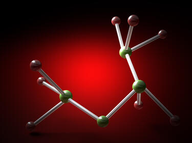 Молекули се подреждат сами „във влакче“