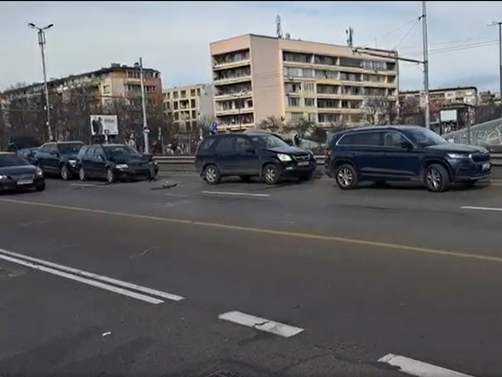 Верижна катастрофа на спирка Плиска на Цариградско шосе   в столицата