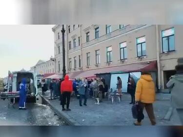 Взрив в кафене в Санкт Петербург, има загинал и ранени