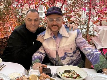 Драго Драганов обядва с Филип Киркоров
