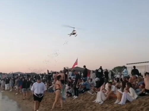 Инцидентът с хеликоптера прелетял ниско над плажа на къмпинг Градина
