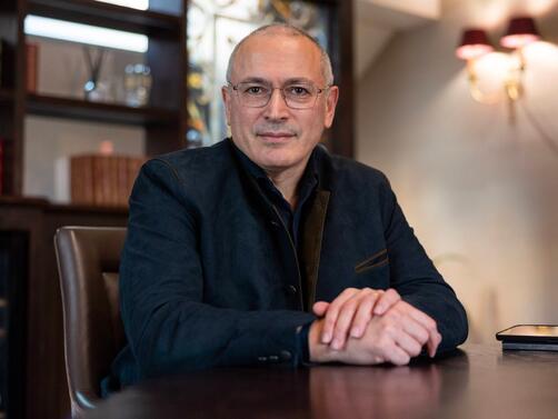 Руският олигарх и дисидент Михаил Ходорковски, който живее в изгнание,