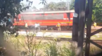 Пламна локомотивът на бързия влак София - Бургас