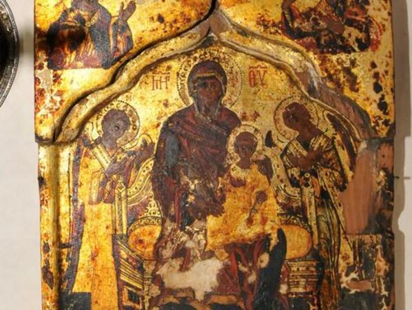 Сред конфискуваните от иманяри предмети е и тази ценна икона