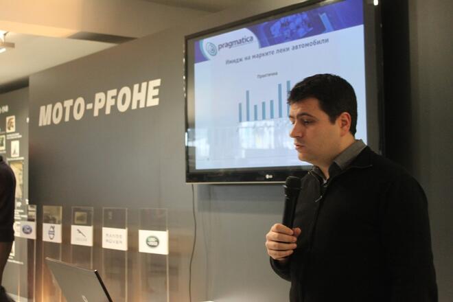 Директорът маркетинг и продажби в Мото-Пфое  Александър Костадинов изнесе проучването пред медиите.