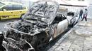 Автомобили във Варна горяха като факли (СНИМКИ)