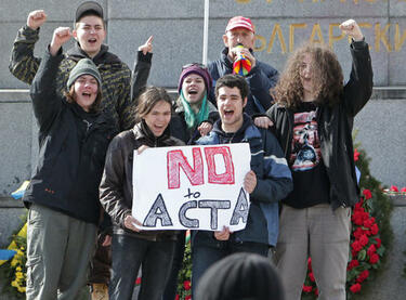 Вяли протести срещу ACTA 