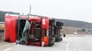 Турски ТИР с магнезий се преобърна и затвори магистрала "Марица"