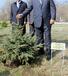 Борисов посади дърво в Армения - поля и дръвчето на Първанов