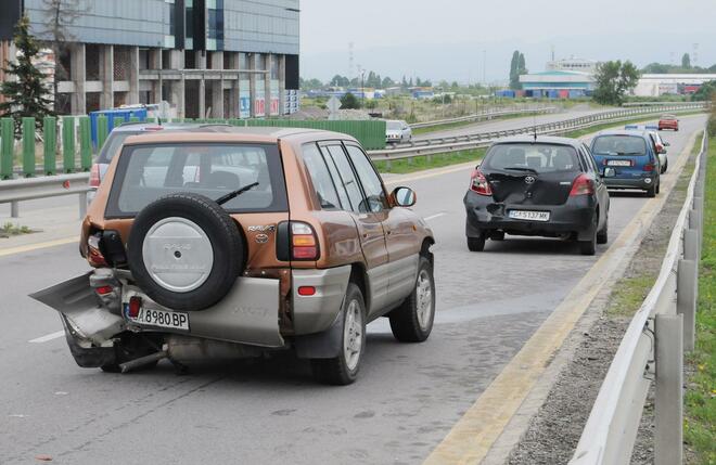 Верижна катастрофа на бул. "Брюксел" в София