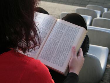 Българчета четат книги на картини 