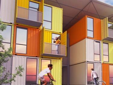Стартира проект за изграждане на евтини жилища и общежития от морски контейнери