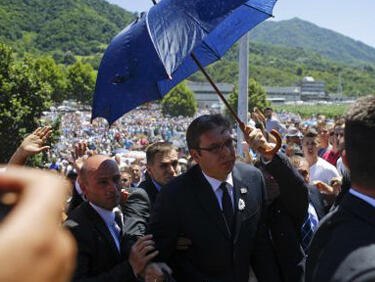 Сараево осъди нападението срещу сръбския премиер Вучич в Сребреница