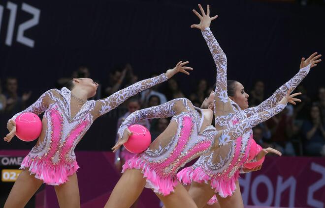 Руските гимнастички в действие