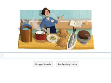 Google Doodle напомня за Джулия Чайлд