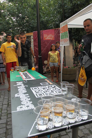 Beer pong се оказа любимата игра на посетителите