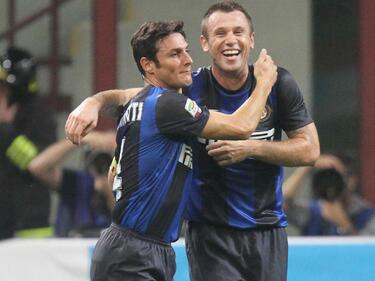 Интер с първа победа за сезона на "Джузепе Меаца"