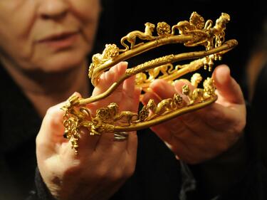 Златното съкровище от Сборяново бе изложено в НИМ 