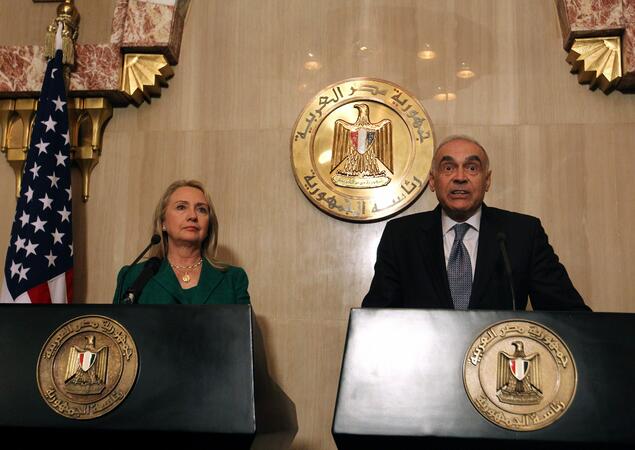 Държавният секретар на САЩ Хилари Клинтън и египетският външен министър