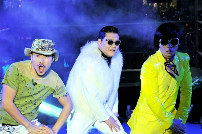 PSY, който бе част от концерта в Ню Йорк